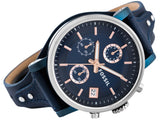 Fossil Boyfriend Sport Chronograph Blue Dial Blue Leather Strap Watch for Women - ES4113 Buy Now By Fossil