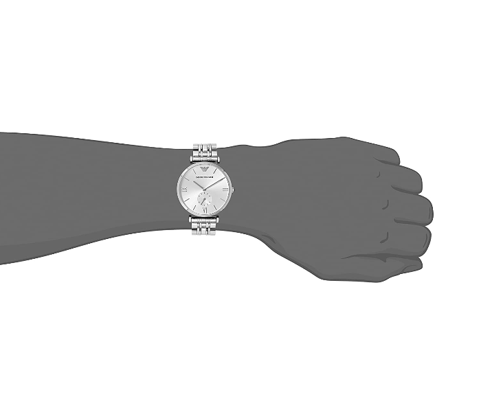 Emporio Armani Classic Silver Dial Silver Steel Strap Watch For Men - AR1819 Buy Now By Emporio Armani