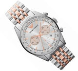 Emporio Armani Sportivo Chronograph Silver Dial Two Tone Steel Strap Watch For Men - AR5999 Buy Now By Emporio Armani
