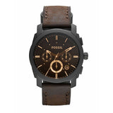 Fossil Machine Flight Chronograph Brown Dial Brown Leather Strap Watch for Men - FS4656 Buy Now By Fossil