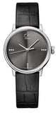 Calvin Klein Accent Black Dial Black Leather Strap Watch for Men - K2Y2X1CU Buy Now By Calvin Klein
