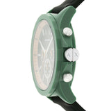 Armani Exchange Outerbanks Chronograph Black Dial Black Silicone Strap Watch For Men - AX1348 Buy Now By Armani Exchange