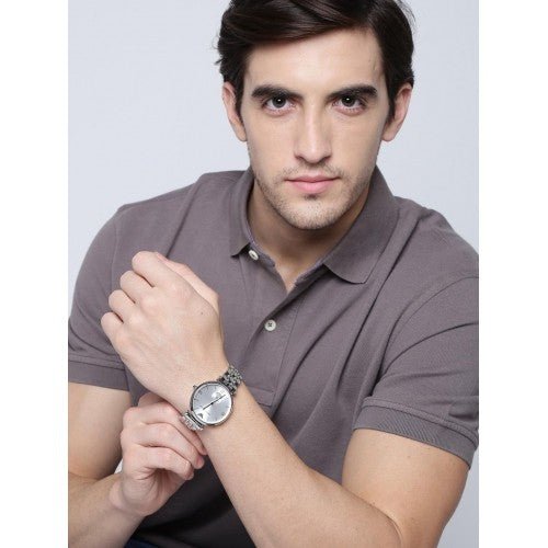 Emporio Armani Classic Silver Dial Silver Steel Strap Watch For Men - AR1819 Buy Now By Emporio Armani