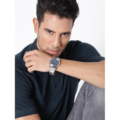 Emporio Armani Classic Navy Blue Dial Stainless Steel Watch For Men - AR1787 Buy Now By Emporio Armani