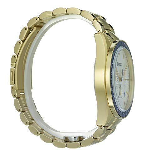 Hugo Boss Trophy White Dial Gold Steel Strap Watch for Men - 1513631 Buy Now By Hugo Boss