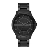 Armani Exchange Hampton Chronograph Black Dial Black Steel Strap Watch For Men - AX2104 Buy Now By Armani Exchange
