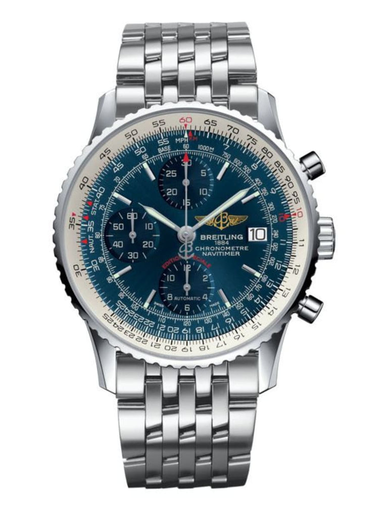 Breitling Navitimer Heritage Special Edition Blue Dial Silver Steel Strap Mens Watch - A1332412/C942 Buy Now By Breitling