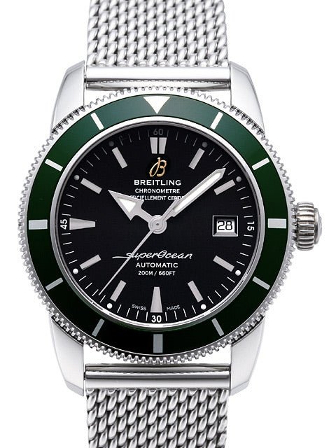 Breitling Superocean Heritage 42mm Chronograph Green Bezel Mens Watch - A1732136 Buy Now By Breitling