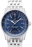 Breitling Navitimer Automatic 41mm Blue Dial Silver Steel Strap Watch for Men - A17326161C1A1 Buy Now By Breitling