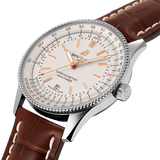 Breitling Navitimer 1 Automatic 41mm White Dial Brown Leather Strap Mens Watch - U17326241G1P2 Buy Now By Breitling