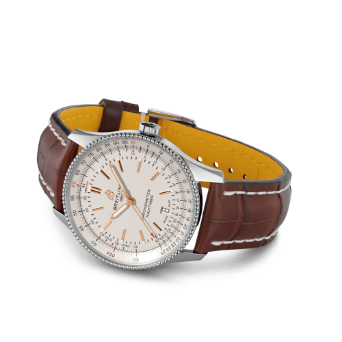Breitling Navitimer 1 Automatic 41mm White Dial Brown Leather Strap Mens Watch - U17326241G1P2 Buy Now By Breitling