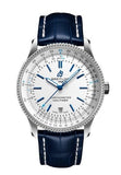 Breitling Navitimer Automatic 41mm White Dial Blue Leather Strap Watch for Men - A173263A1G1P1 Buy Now By Breitling