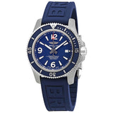Breitling Superocean 44mm Automatic Blue Dial Blue Rubber Strap Watch for Men - A17367D81C1S2 Buy Now By Breitling