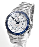 Breitling Superocean Automatic 42 White Dial Green Silver Steel Strap Watch for Men - A17375E71G1A1 Buy Now By Breitling