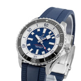Breitling Superocean Automatic 44 Blue Dial Blue Rubber Strap Watch for Men - A17376211C1S1 Buy Now By Breitling