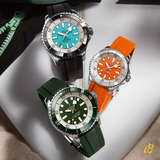 Breitling Superocean Automatic 36 Orange Dial Orange Rubber Strap Watch for Men - A17377211O1S1 Buy Now By Breitling