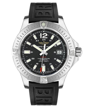 Breitling Colt Automatic 44mm Black Dial Rubber Strap Mens Watch - A1738811/BD44/152S Buy Now By Breitling