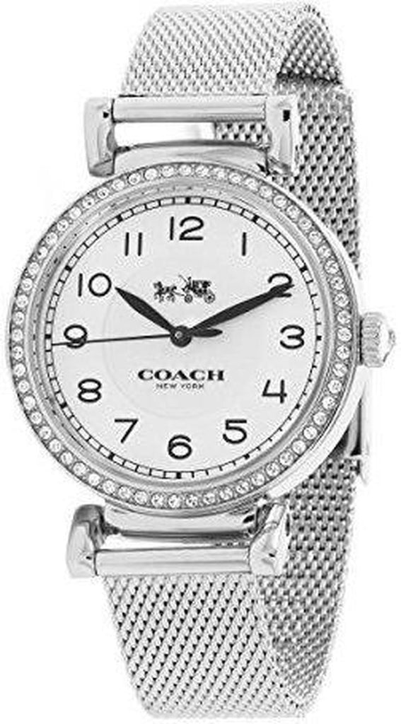 Coach Madison White Dial Silver Mesh Bracelet Watch for Women - 14502651 Buy Now By Coach