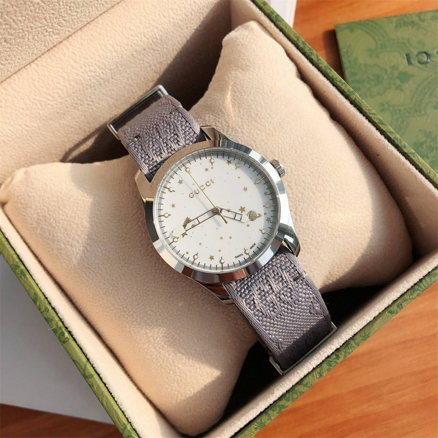 Gucci G Timeless Quartz White Dial Grey NATO Strap Watch For Women - YA1264184 Buy Now By Gucci