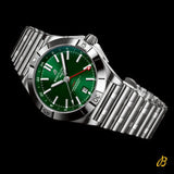Breitling Chronomat GMT 40 Green Dial Silver Steel Strap Watch for Men - A32398101L1A1 Buy Now By Breitling