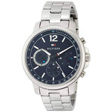 Tommy Hilfiger London Chronograph Quartz Blue Dial Silver Steel Strap Watch for Men - 1791534 Buy Now By Tommy Hilfiger