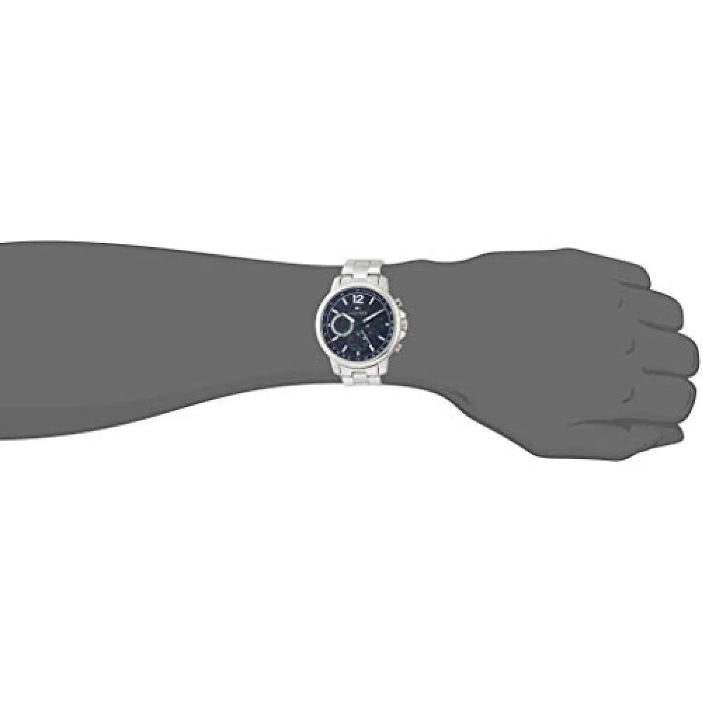 Tommy Hilfiger London Chronograph Quartz Blue Dial Silver Steel Strap Watch for Men - 1791534 Buy Now By Tommy Hilfiger