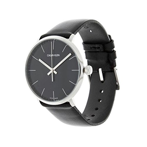 Calvin Klein High Noon Quartz Black Dial Black Leather Strap Watch for Men - K8M211C1 Buy Now By Calvin Klein