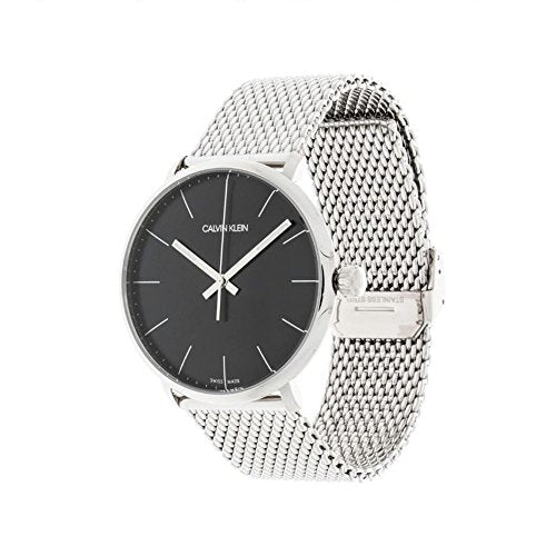 Calvin Klein High Noon Black Dial Silver Mesh Bracelet Watch for Men - K8M21121 Buy Now By Calvin Klein