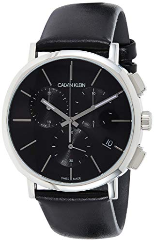 Calvin Klein Posh Black Dial Black Leather Strap Watch for Men - K8Q371C1 Buy Now By Calvin Klein