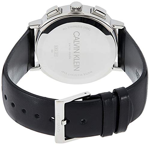 Calvin Klein Posh Black Dial Black Leather Strap Watch for Men - K8Q371C1 Buy Now By Calvin Klein