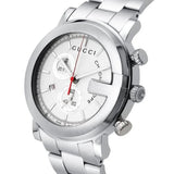 Gucci G Chrono Chronograph White Dial Silver Steel Strap Watch For Men - YA101339 Buy Now By Gucci