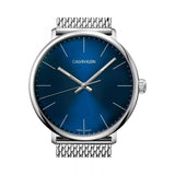 Calvin Klein High Noon Quartz Blue Dial Silver Mesh Bracelet Watch for Men - K8M2112N Buy Now By Calvin Klein