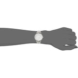 Emporio Armani Gianni T Bar White Marble Dial Silver Steel Strap Watch For Women - AR11170 Buy Now By Emporio Armani