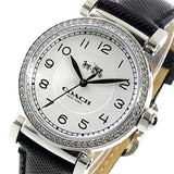Coach Madison White Dial Black Leather Strap Watch for Women - 14502399 Buy Now By Coach