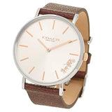 Coach Perry White Dial Brown Leather Strap Watch for Women - 14503154 Buy Now By Coach