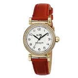 Coach Madison White Dial Red Leather Strap Watch for Women - 14502400 Buy Now By Coach
