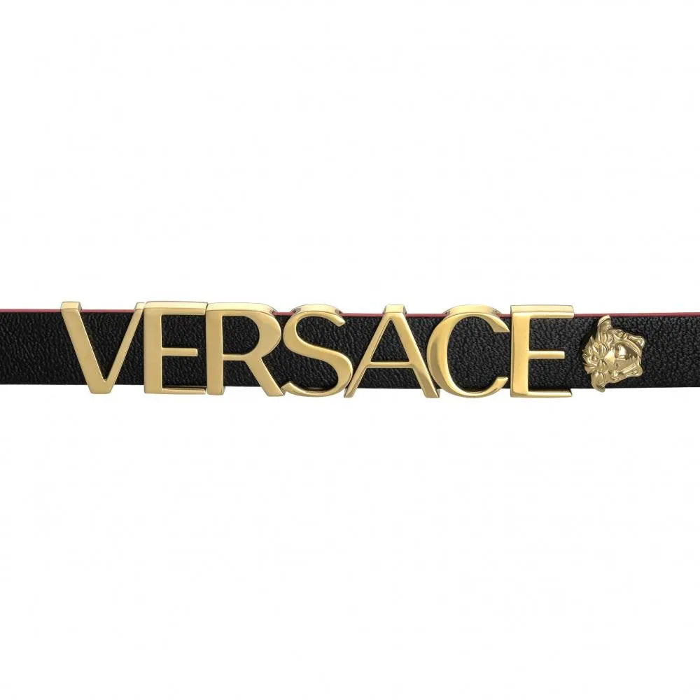 Versace V-Flare Quartz Black Dial Black Leather Strap Watch for Women - VEBN00218 Buy Now By Versace