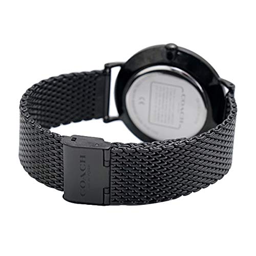 Coach Charles Black Dial Black Mesh Bracelet Watch for Men - 14602148 Buy Now By Coach