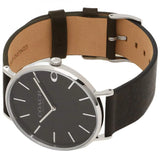 Coach Charles Grey Dial Black Leather Strap Watch for Men - 14602150 Buy Now By Coach
