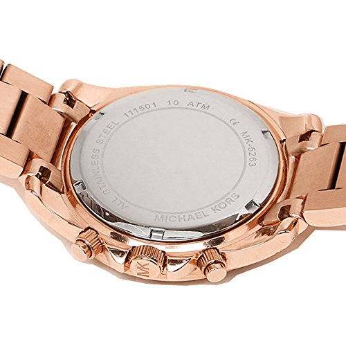 Michael Kors Blair Rose Gold Dial Rose Gold Steel Strap Watch for Women - MK5263 Buy Now By Michael Kors