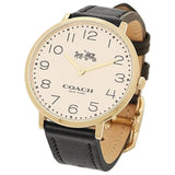 Coach Slim Easton White Dial Black Leather Strap Watch for Women - 14502683 Buy Now By Coach