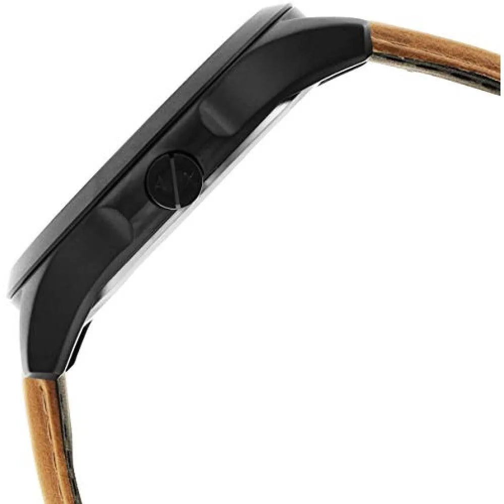 Armani Exchange Hampton Chronograph Green Dial Brown Leather Strap Watch For Men - AX2412 Buy Now By Armani Exchange