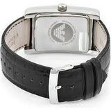 Emporio Armani Black Dial Black Leather Strap Watch For Men - AR0143 Buy Now By Emporio Armani