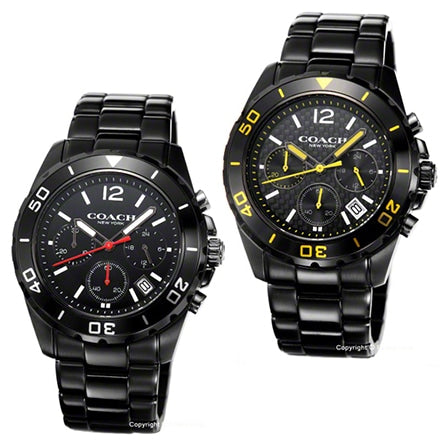 Coach Kent Chronograph Black Dial Black Steel Strap Watch for Men - 14602554 Buy Now By Coach