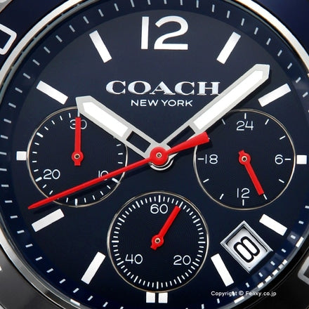 Coach Kent Chronograph Blue Dial Silver Steel Strap Watch for Men - 14602555 Buy Now By Coach