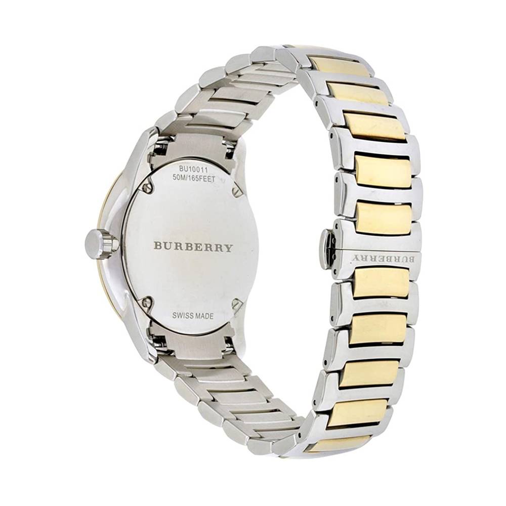 Burberry The Classic Gold Dial Two Tone Steel Strap Watch for Men - BU10011 Buy Now By Burberry