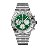 Breitling Chronomat B01 42 Six Nations Ireland Green Dial Silver Steel Strap Watch for Men - AB0134A91L1A1 Buy Now By Breitling