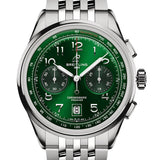 Breitling Premier B01 Chronograph 42 Green Dial Silver Steel Strap Watch for Men - AB0145371L1A1 Buy Now By Breitling
