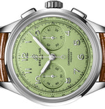 Breitling Premier B09 Chronograph 40 Green Dial Brown Leather Strap Watch for Men - AB0930D31L1P1 Buy Now By Breitling
