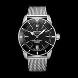 Breitling Superocean Heritage B20 Automatic 42 Black Dial Silver Mesh Bracelet Watch for Men - AB2010121B1A1 Buy Now By Breitling